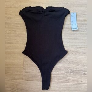 NEW Out From Under MJ Ribbed Lettuce-Edge Bodysuit (Size XS)